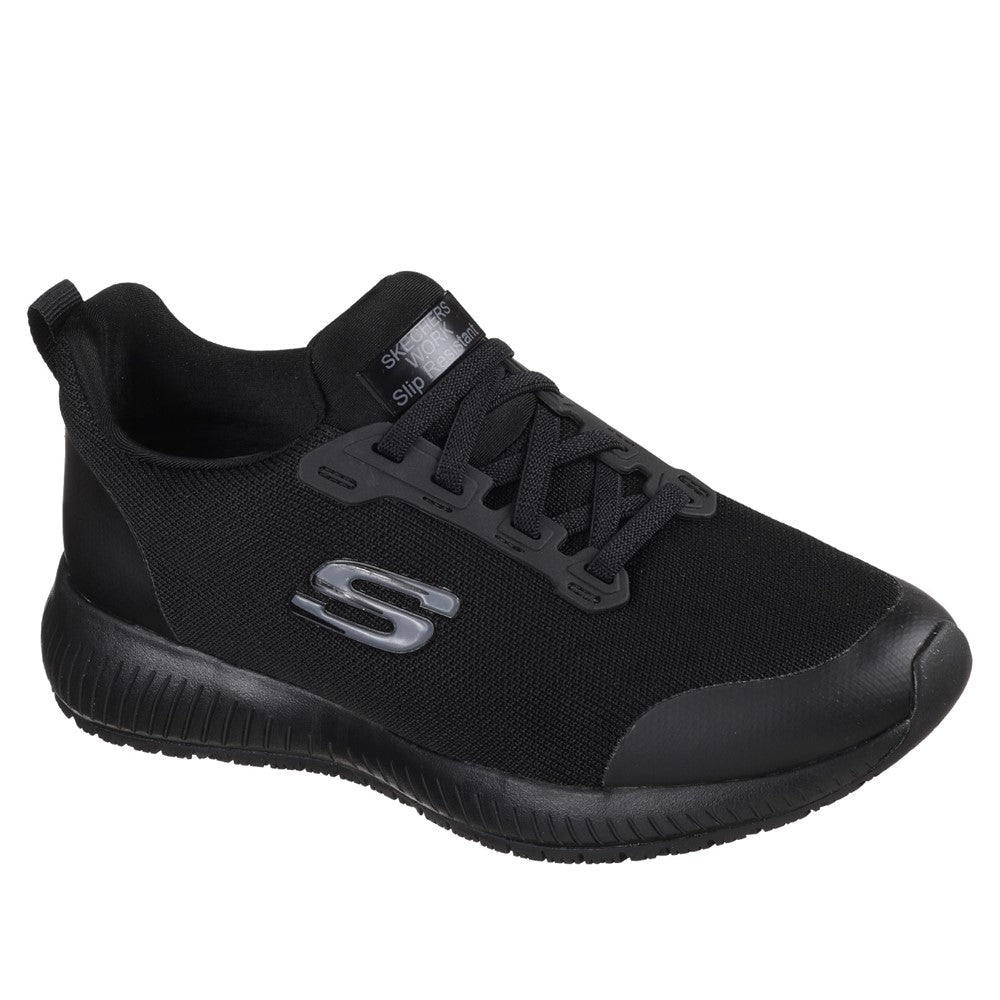 Black skechers slip on sale on sneakers