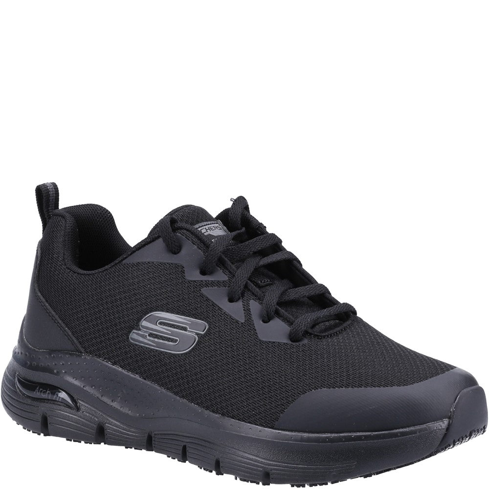 Womens Skechers Arch Fit Sr Occupational Shoes Black | Brantano