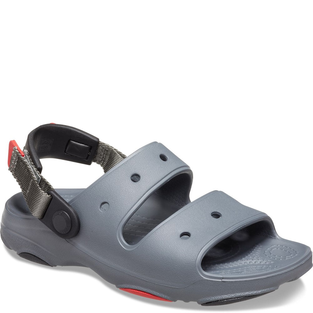 Kids Crocs All Terrain Two Strap Sandal Grey | Brantano