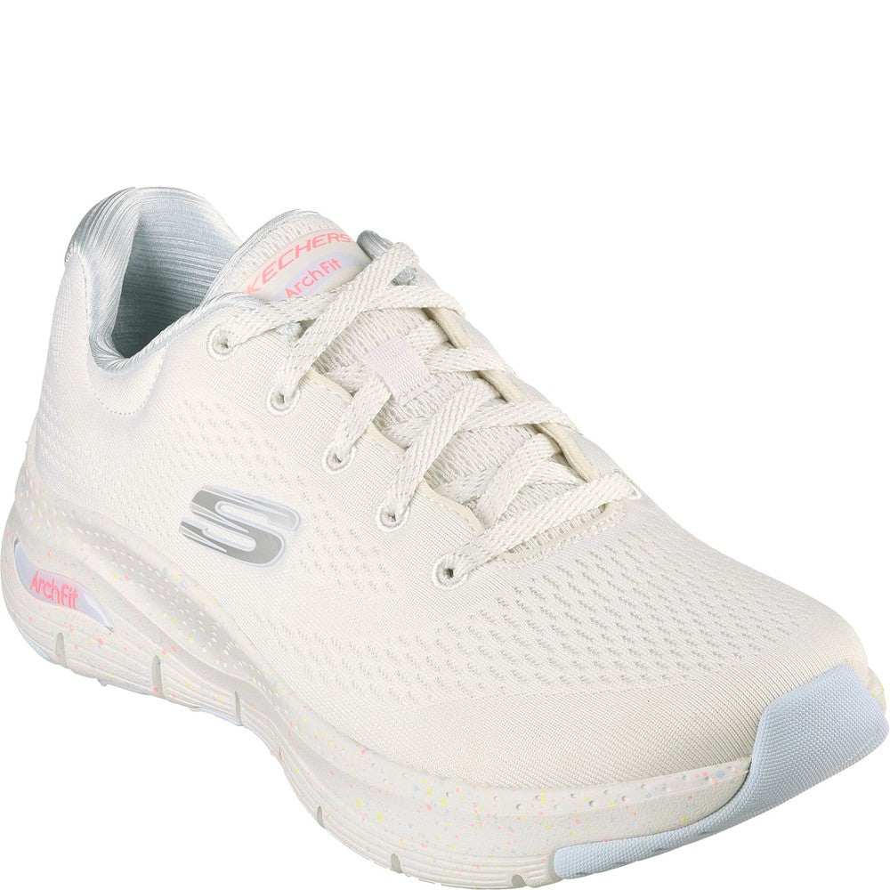 Womens Skechers Arch Fit Freckle Me Shoes Off White | Brantano