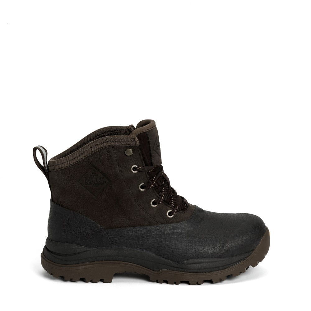 Muck Boots Arctic Outpost Leather Lace-Up Vibram Grip Ankle Boots