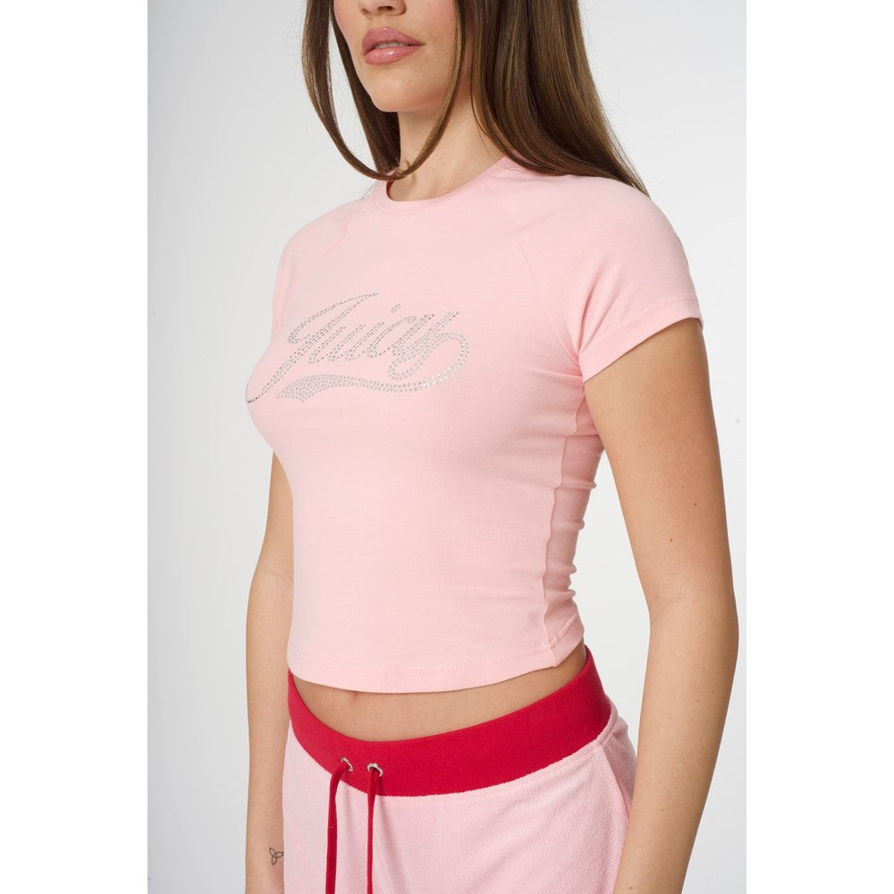 Juicy Couture Swirl Juicy Jersey Shrunken Tee