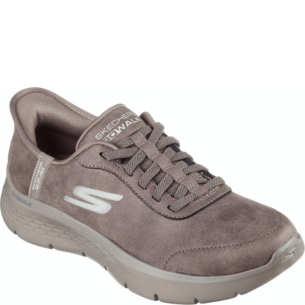 Womens Skechers Go Walk Flex Mali Trainers Brown Brantano