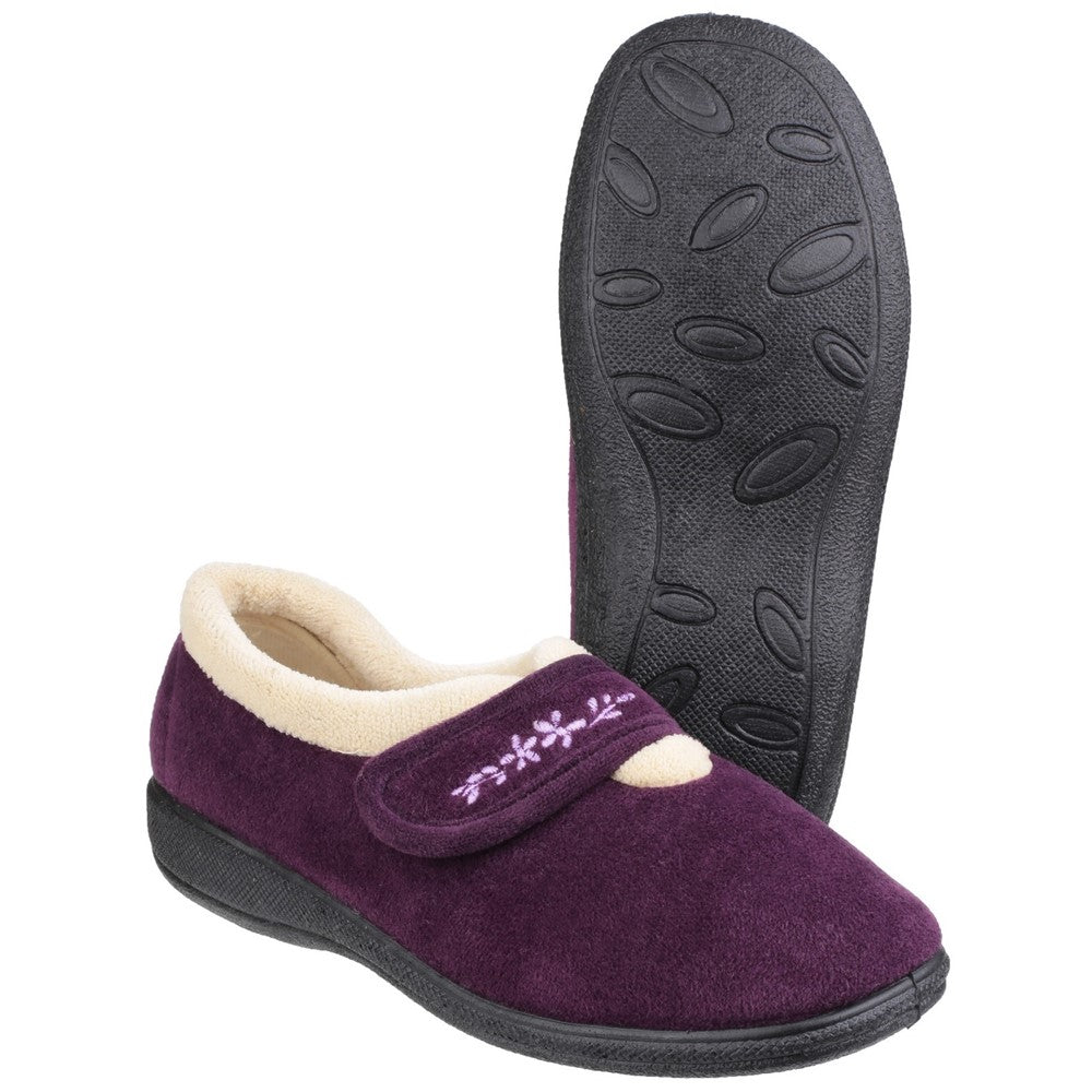 Fleet & Foster Capa Touch Fastening Memory Foam Slipper