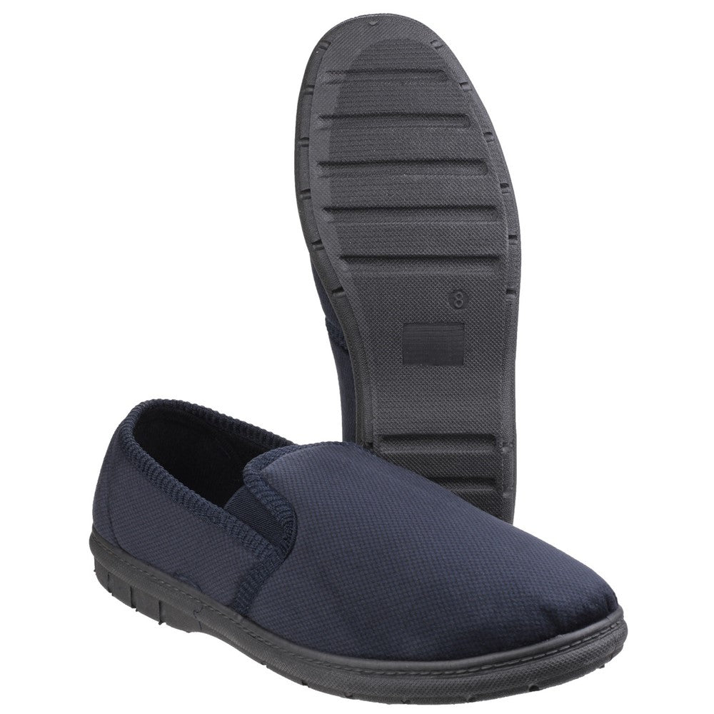 Fleet & Foster John Twin Gusset Memory Foam Slipper