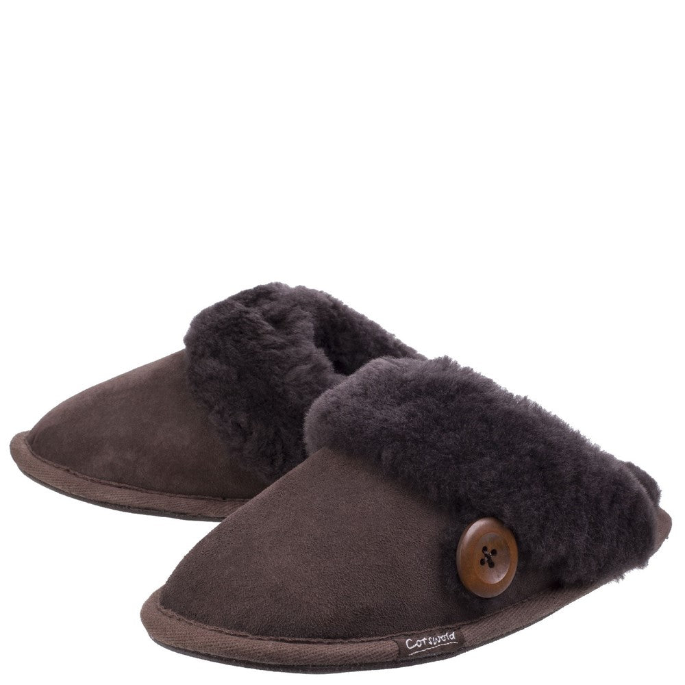 Cotswold Lechlade Sheepskin Mule Slipper