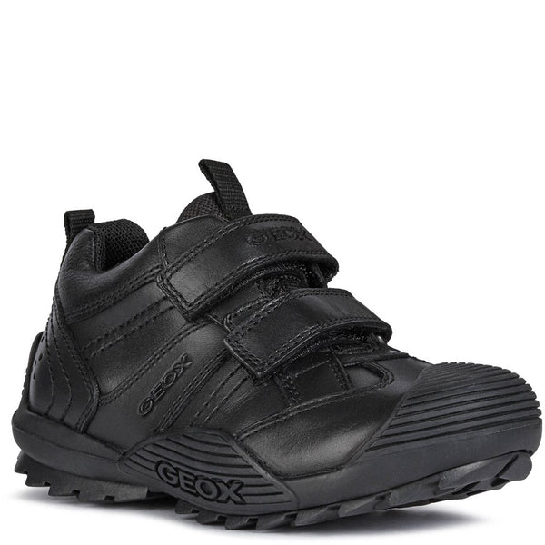 Boys Geox J Savage A Touch Fastening Trainers Black | Brantano