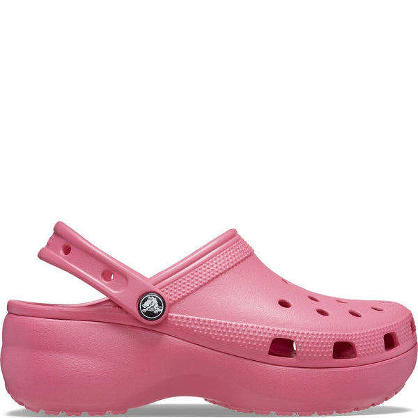 Hot pink platform store crocs