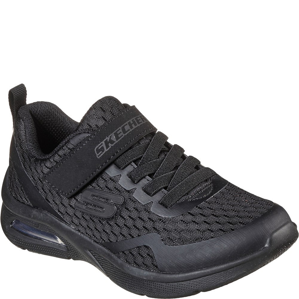 Kids Skechers Microspec Max Sports Shoe Black Brantano