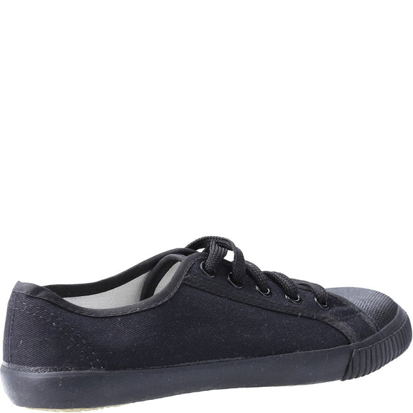 Unisex Mirak Toe Cap Plimsoll Black | Brantano