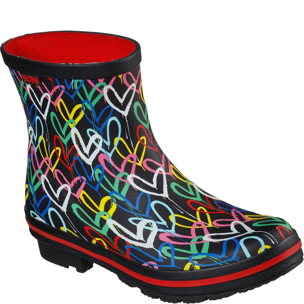 Skechers Rain Check Raining Love Patterned Wellingtons