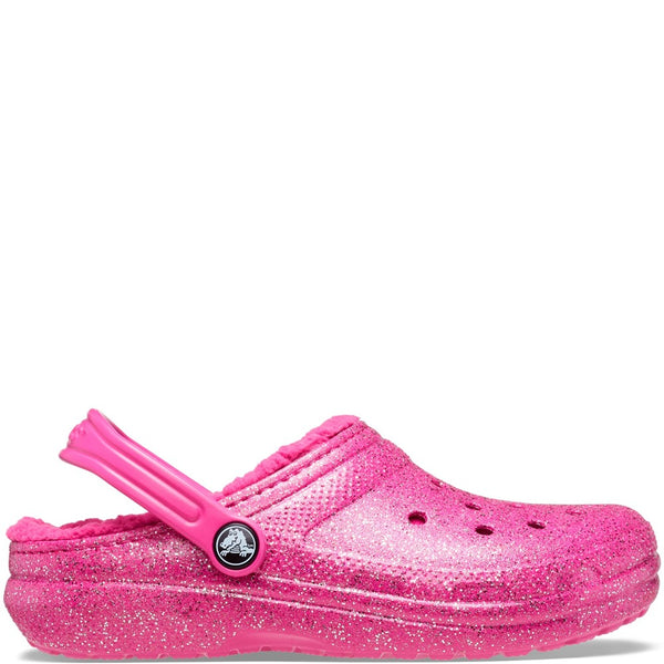 Kids Crocs Toddlers' Classic Glitter Lined Clog Pink | Brantano