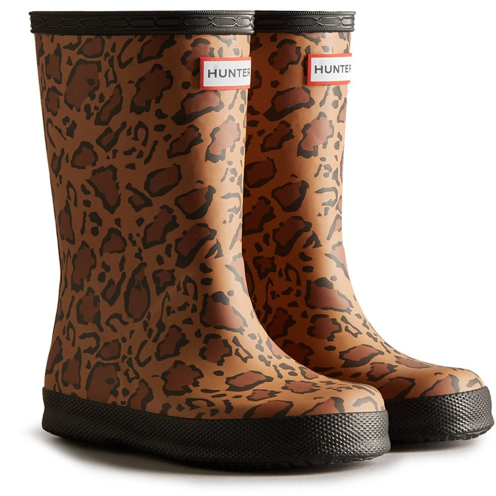 Hunter Little Kids Original First Classic Leopard Print Boot