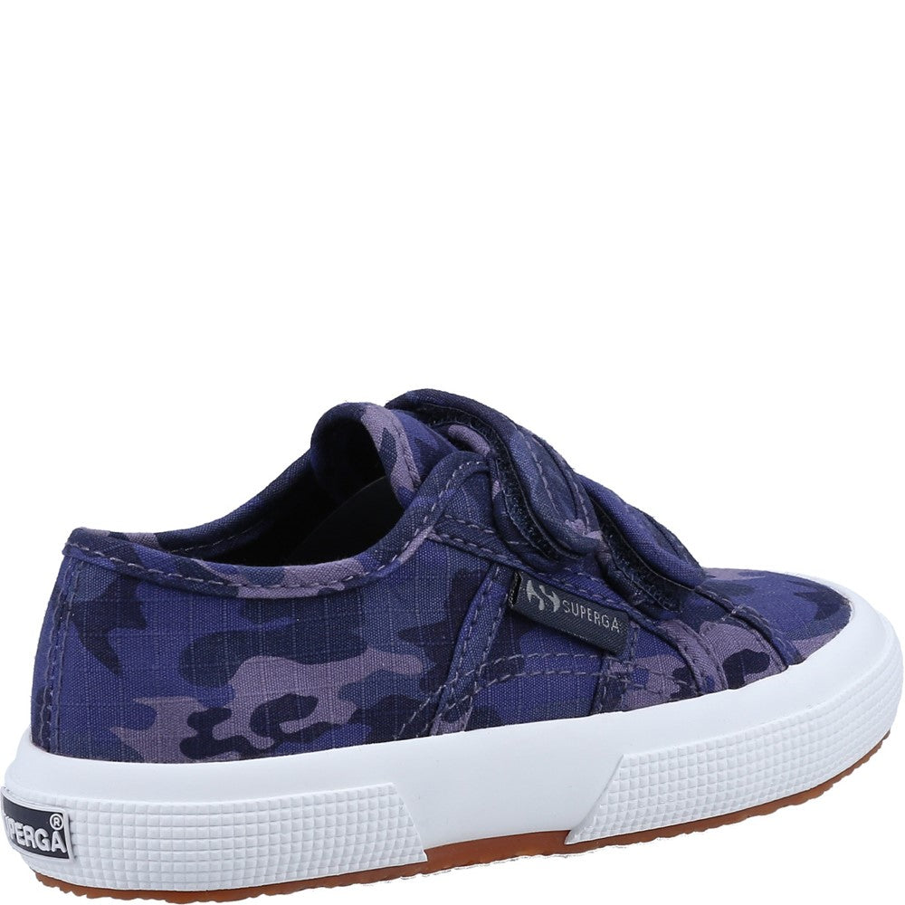 Superga 2750 Kids Straps Camo Ripstop Trainer