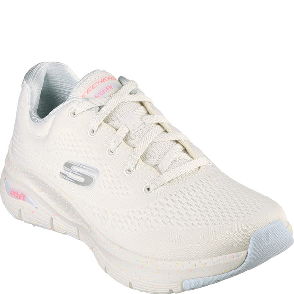 Womens Skechers Arch Fit Freckle Me Shoes Off White